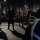 Xavier speaking with Beast, Magneto, Selene, and Red Lotus.